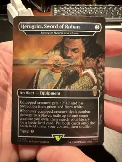 Herugrim, Sword of Rohan - Sword of Hearth and Home (Surge Foil) LOTR 384 NM - Image 1