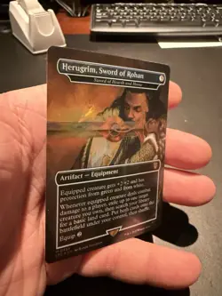 Herugrim, Sword of Rohan - Sword of Hearth and Home (Surge Foil) LOTR 384 NM - Image 2