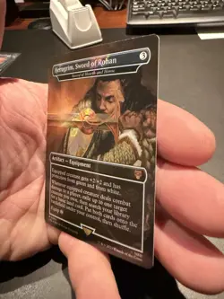 Herugrim, Sword of Rohan - Sword of Hearth and Home (Surge Foil) LOTR 384 NM - Image 3