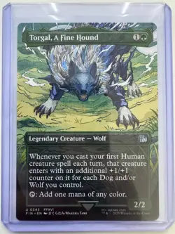 Torgal, A Fine Hound (Borderless) #0345 Non-Foil FINAL FANTASY NM ENG MTG - Image 1