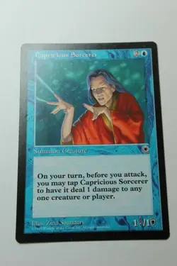 MTG Capricious Sorcerer x1- -Portal-Lightly Played - Image 1
