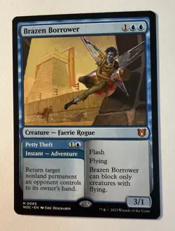 Brazen Borrower - Commander: Wilds of Eldraine: #85, MTG WOC - Image 1