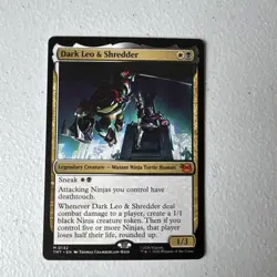 Dark Leo and Shredder - Teenage Mutant Ninja Turtles -MtG- NM - X1 (2 Available) - Image 1