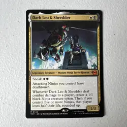 Dark Leo and Shredder - Teenage Mutant Ninja Turtles -MtG- NM - X1 (2 Available) - Image 3