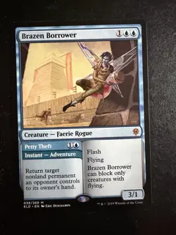 MTG - NM - Brazen Borrower Petty Thief - Throne of Eldraine - Image 1