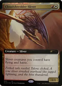 Cloudshredder Sliver (Extended Art) [Secret Lair Drop Promos] Magic MTG - Image 1
