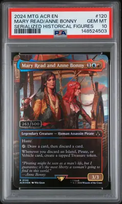 2024 MAGIC: THE GATHERING ASSASSIN'S CREED MARY READ AND ANNE BONNY /500 PSA 10 - Image 1