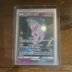 Pokemon Mewtwo GX Secret Shining Shiny Holo Rare 78/73 Shining Legends Holo - Image 1