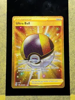 014 - Original Owner Pokemon TCG Ultra Ball Holo Card 186/172 Secret Rare - Image 1