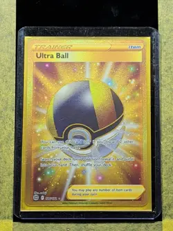 014 - Original Owner Pokemon TCG Ultra Ball Holo Card 186/172 Secret Rare - Image 3