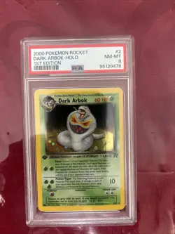 2000 Pokemon Rocket Dark Arbok-Holo 1st Edition Nm-MT 8 - Image 1