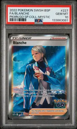 2022 POKEMON SWSH BLACK STAR PROMO #227 FULL ART/BLANCHE PSA 10 - Image 1