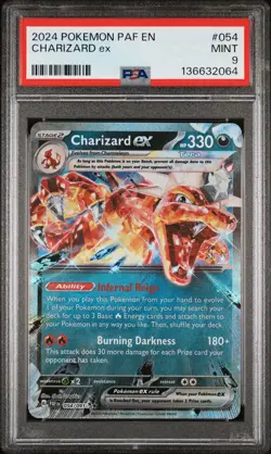 2024 POKEMON PAF EN-PALDEAN FATES #054 CHARIZARD EX PSA 9 - Image 1