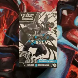 Pokemon Scarlet & Violet Black Bolt Booster Bundle 6 Packs Zekrom English - Image 1
