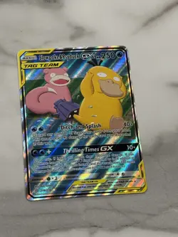 Pokemon Slowpoke & Psyduck GX TAG TEAM Ultra Rare Holo 218/236 Unified Minds - Image 1
