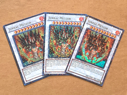 yugioh 3X Jurrac Meteor DT04-EN041 Ultra Parallel Rare New Cards Near Mint - Image 1