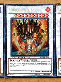 yugioh 3X Jurrac Meteor DT04-EN041 Ultra Parallel Rare New Cards Near Mint - Image 5