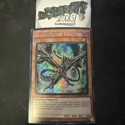YuGiOh! - Black Metal Dragon RA04-EN016 Secret Rare 1st Edition Near Mint - Image 1