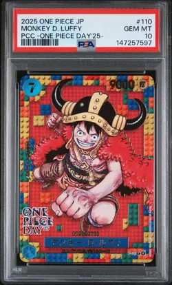 2025 ONE PIECE JPN PREMIUM COLLECTION ONE PIECE DAY'25 MONKEY D. LUFFY PSA 10 - Image 1