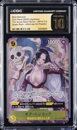 2025 ONE PIECE THE AZURE SEA'S SEVEN JAPANESEALT ART BOA HANCOCK CGC 10 PRISTINE - Image 1
