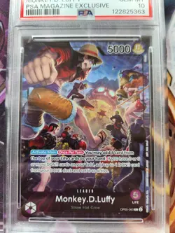 2024 ONE PIECE PROMOS PSA MAGAZINE EXCLUSIVE #060 MONKEY D. LUFFY PSA 10 - Image 4