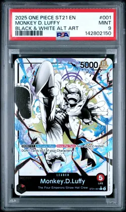 2025 ONE PIECE STARTER DECK ST21-EX GEAR 5 #001 MONKEY D. LUFFY PSA 9 - Image 1