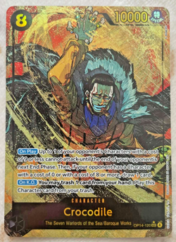 Crocodile OP14-120 Alt Art + Standard Rare The Azure Seas Seven One Piece - Image 1