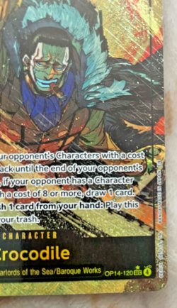 Crocodile OP14-120 Alt Art + Standard Rare The Azure Seas Seven One Piece - Image 4