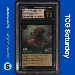 2023 DISNEY LORCANA LGS PROMO #15 BUCKY SQUIRREL SQUEAK TOUR CGC PRISTINE 10 - Image 1