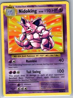 Nidoking 45/108 Non Holo XY - Evolutions - Pokemon Card - NM - Image 1