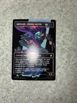 Shredder, Shadow Master (Surge Foil) - Borderless | Pixel -TMNT With Bonus Card - Image 5