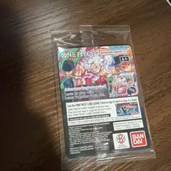 One Piece Bandai Namco Monkey D. Luffy US Voyage Promo Holo Card - Image 2