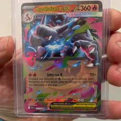 Pokemon Mega Charizard X EX Full Art Holo Card PFL 013/094 360 HP - Image 1