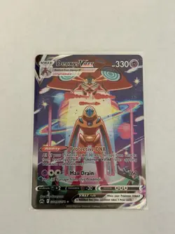 Pokemon Deoxys VMAX Ultra Rare TCG Card Crown Zenith: Galarian Gallery GG45/GG70 - Image 1