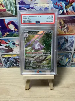 Pokemon Nidoking TCG SV2a 174/165 AR Scarlet & Violet 151 Card Japanese PSA 10 - Image 1