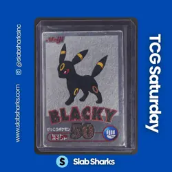 2000 POKEMON JP MEIJI PROMO #NNO BLACKY (UMBREON) SILVER FOIL GET CARD - Image 1