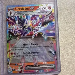 Pokemon TCG Ceruledge EX 036/191 Surging Sparks Double Rare Tera Card - Image 1