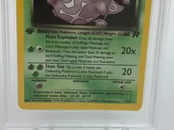 2000 POKEMON TEAM ROCKET Card DARK WEEZING -HOLO 14/82 1ST EDITION grade PSA 6 - Image 5