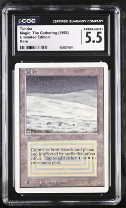 TUNDRA Unlimited Rare Reserved List CGC 5.5 MTG [Nostalgium] - Image 1