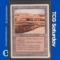 1995 MAGIC THE GATHERING 4TH EDITION STRIP MINE - Image 1