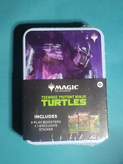 Magic The Gathering Teenage Mutant Ninja Turtles Tin (TMNT MTG) 3 Boosters - Image 1