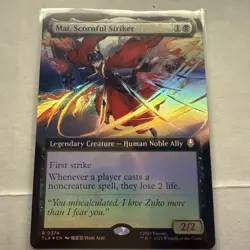 MTG Mai Scornful Striker Extended Art Legal Foil Avatar The Last Airbender - Image 1