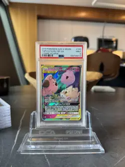 2019 POKEMON SUN & MOON COSMIC ECLIPSE #143 TOGEPI & CLEFFA & IGGLYBUFF GX PSA 9 - Image 1
