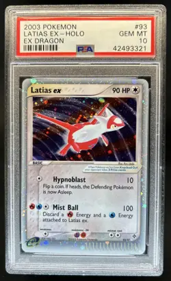 2003 Pokemon EX Dragon Latias Holo #93/97 PSA 10 - Image 1