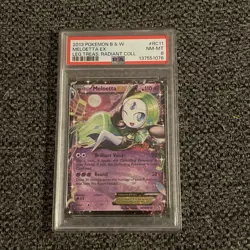 Meloetta EX RC11/RC25 2013 Pokemon Legendary Treasures Radiant Collection PSA 8 - Image 1
