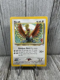Pokemon TCG Ho-oh Neo Revelation 18/64 Regular Non-Holo Unlimited Rare HP - Image 1