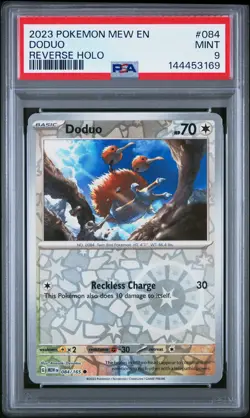 2023 POKEMON MEW EN-151 REVERSE HOLO #084 DODUO PSA 9 - Image 1