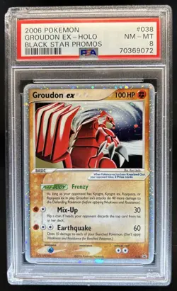 2003-2006 Pokemon Nintendo Black Star Promos Groudon ex Holo #038 PSA 8 - Image 1