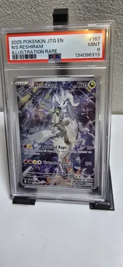 PSA 9 Pokemon TCG N's Reshiram 167/159 Sv09: Journey Together Illustration - Image 3