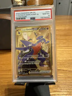 PSA 10 Cynthia's Garchomp ex 241/182 Hyper Rare Destined Rivals Pokemon 2025 - Image 1
